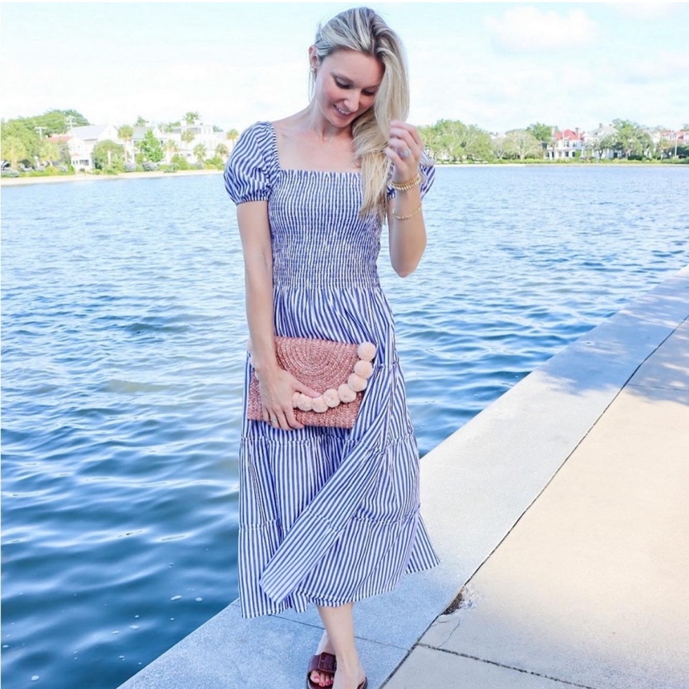 Maxwell & Geraldine puff‎ sleeve maxi dress